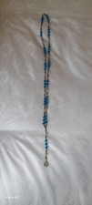 Antique 19th Century Blue Rosary Beads St Mary Chain/Maria Chain! Super Rare!