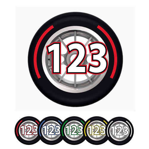 Racing tyre wheelie - racing, bin