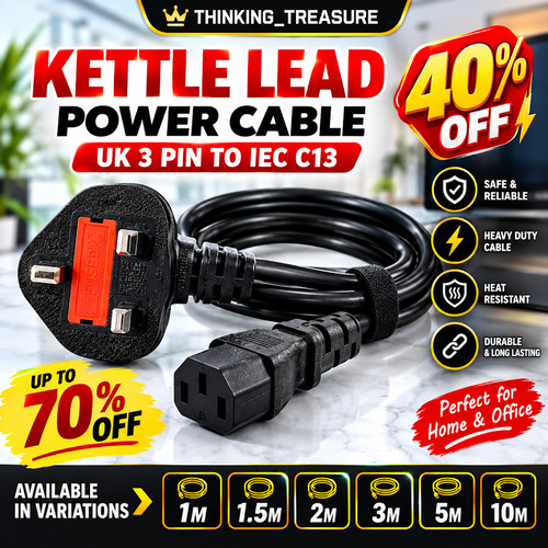 Kettle 13a lead - 13a, power