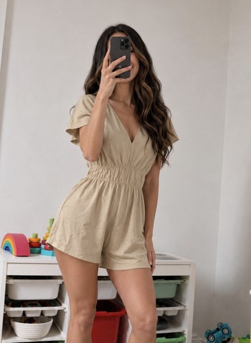 Primark playsuit stone beige - stone,