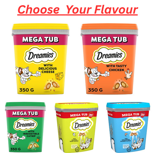 Dreamies megatub cat treats - megatub,