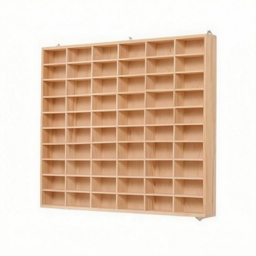 Toy car display rack natural - display,