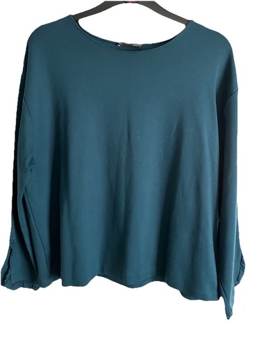 Zara green split sleeve - zara,