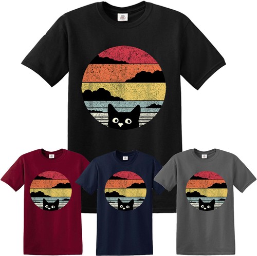 Cat retro funny - t-shirt, kitten