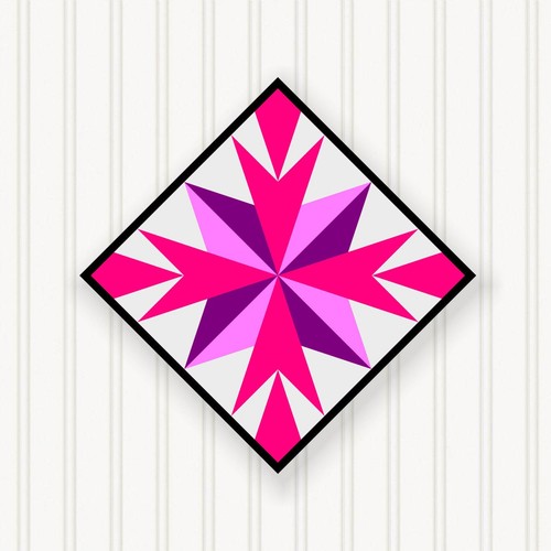 Barn quilt square - 8, sizes