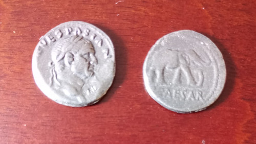 Two roman silver denarius - two,