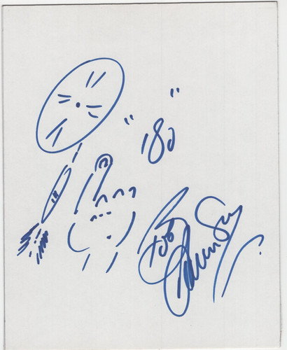 Bob anderson signed sketch - anderson,