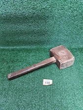 Vintage Wooden Mallet Carpenters 1.3 Lb Old Tool (#330)