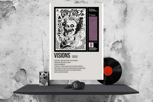Grimes visions album cover - visions,