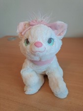 Disney Store Authentic Marie Plush Aristocats White Cat 13" Soft Toy Pink Bow