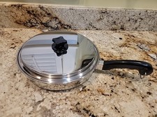 Saladmaster 18-8 Tri-clad 11 Inch Skillet With New Style Vented Lid 