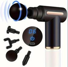 Portable Massage Gun Deep Tissue Massage Mini Light, Rechargeable Led Fascia Gun