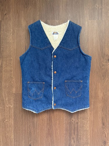 Vintage wrangler denim gilet - vintage,