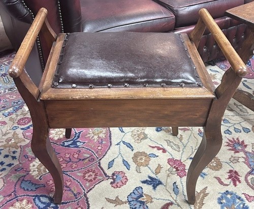 Mahogany piano stool - mahogany,