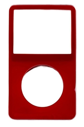 Red face plate for apple - red,