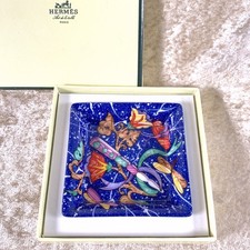 Vintage Hermes Mini Ashtray Pierres D'Orient et d'Occident Change Tray w/Box