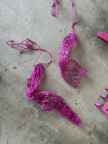 Pink small hay nets - 2,