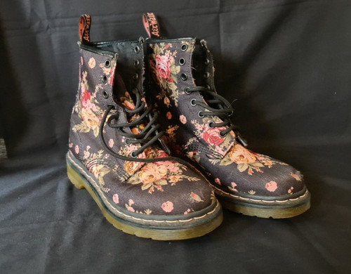 Doc martens black floral - doc,