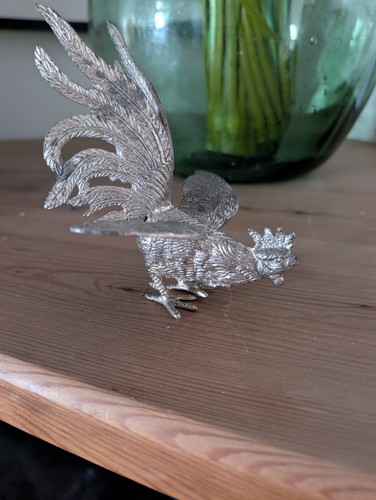 Vintage silver plated fighting - vintage,