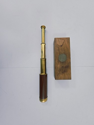 Vintage brass spyglass - brass,