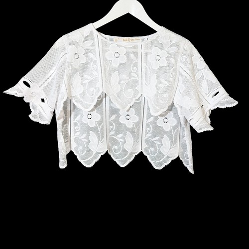 White lace bridal - bolero, size