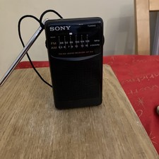 Sony ICF-S14 Mini Portable AM/FM Radio, Vintage Working