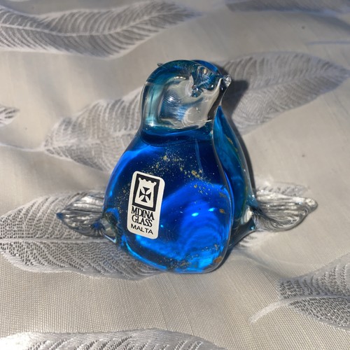 Mdina art glass two birds - art,