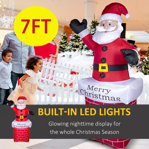 7ft giant inflatable santa - 7ft,