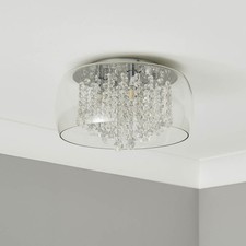 Ceiling Light Beaded Glass