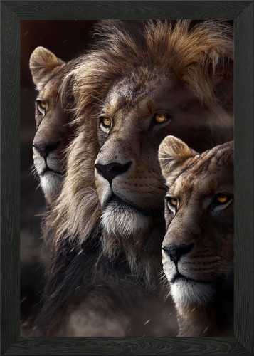 King and queens framed - and, wall
