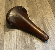 Brooks Swift Titanium Saddle Brown Honey Tan Copper Patina Seat Vintage Retro