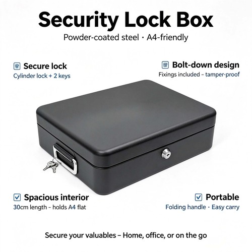 Security lock box large - a4,