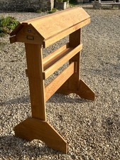 Oak saddle horse stand, New
