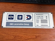 Locomotive Builders Plate from