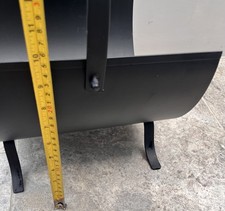 Fireside, Black Metal Logs/Kindling Sticks Holder/Carrier/Basket, Folding Handle