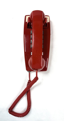Vig cortelco red push button - push,