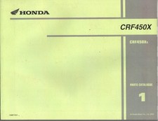 HONDA CRF450X,CRF450 X,X5 TRAIL BIKE,ENDURO 2005 FACTORY PARTS CATALOGUE