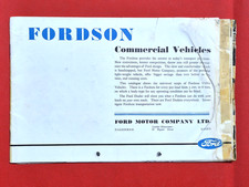 1936 Ford FORDSON COMMERCIAL VEHICLES Sales Brochure - Vans Trucks Tippers Tug