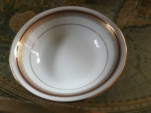 Noritake doral maroon soup - noritake,