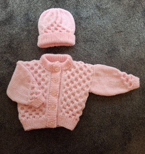 Lovely new pink hand - , knitted