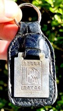 Rolls Royce Solid Sterling Silver Hallmarked Car Key Fob Key Chain Keyring