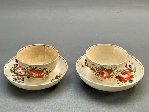 Creamware bowls mug leeds - bowls,