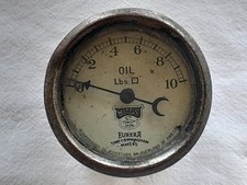 Original Vintage Morris Motors Eureka 2 inch 10 lb Oil Pressure Gauge 