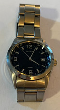 Accurist chunky gents silver and black watch - Working