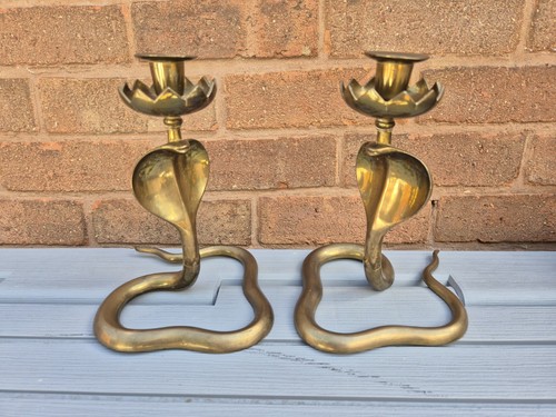 Antique vintage pair brass - vintage,
