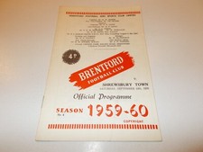 Brentford v Shrewsbury 59/60