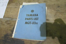 1964 YAMAHA MG1T 80CC PARTS LIST PARTS CATALOG SCOOTER MOPED 