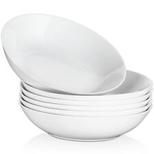 MALACASA Porcelain Pasta Bowl Set of 4 / Set of 6 Large Salad Bowl Serving Bowls