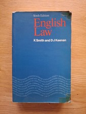 English Law Book by K Smith