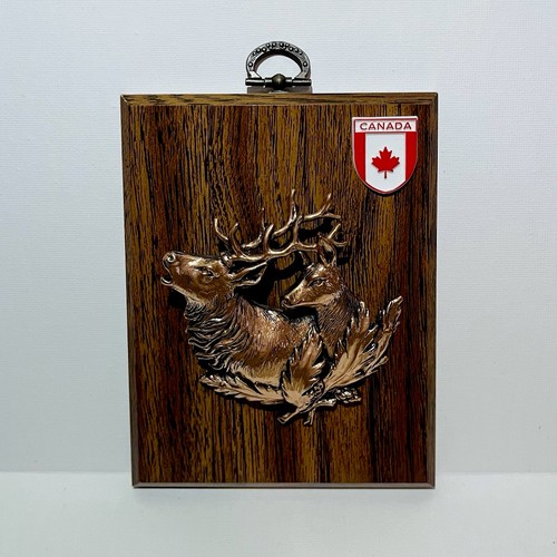 Vintage canada stag plaque - canada,